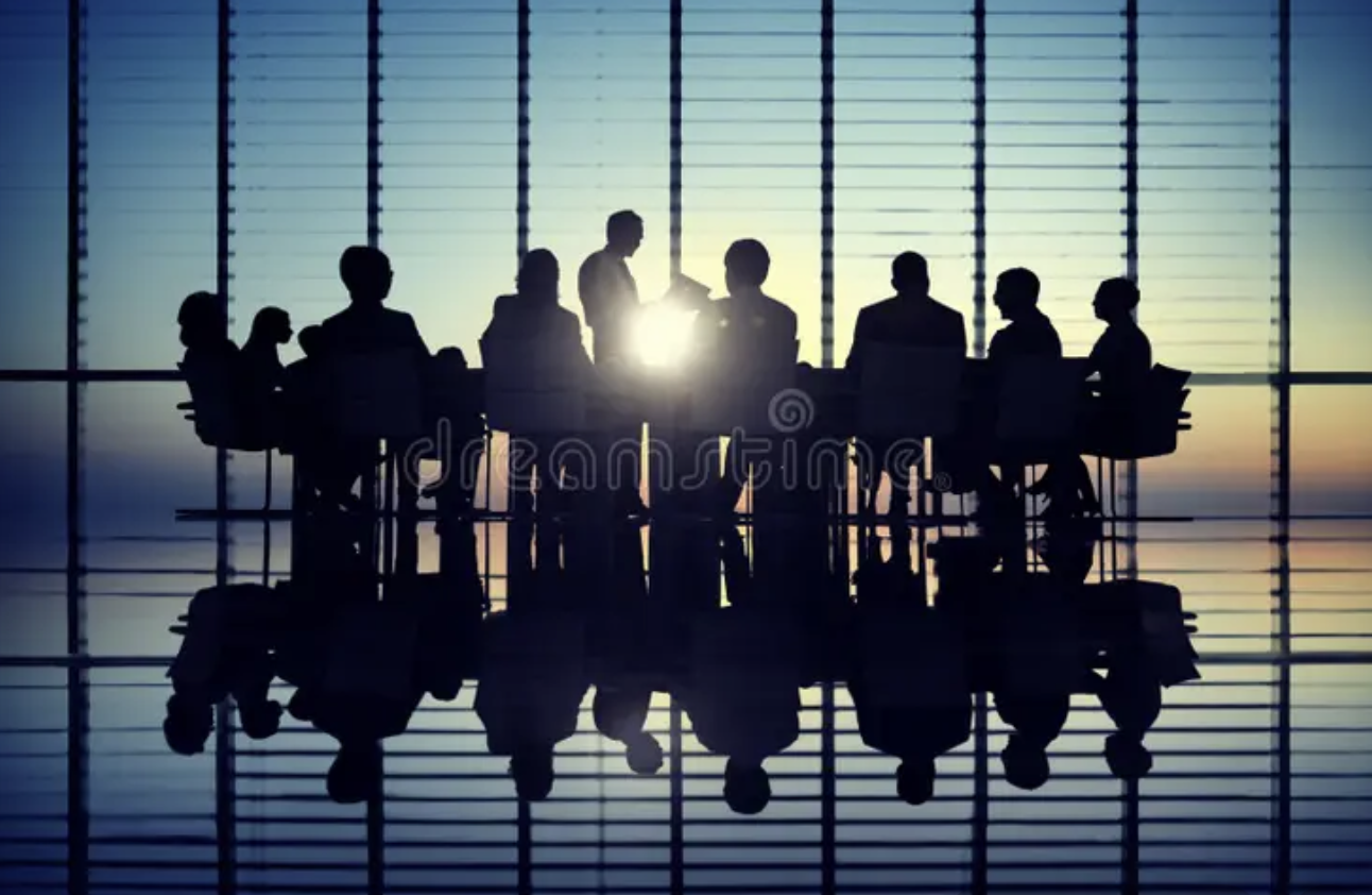 Professional leadership management meeting