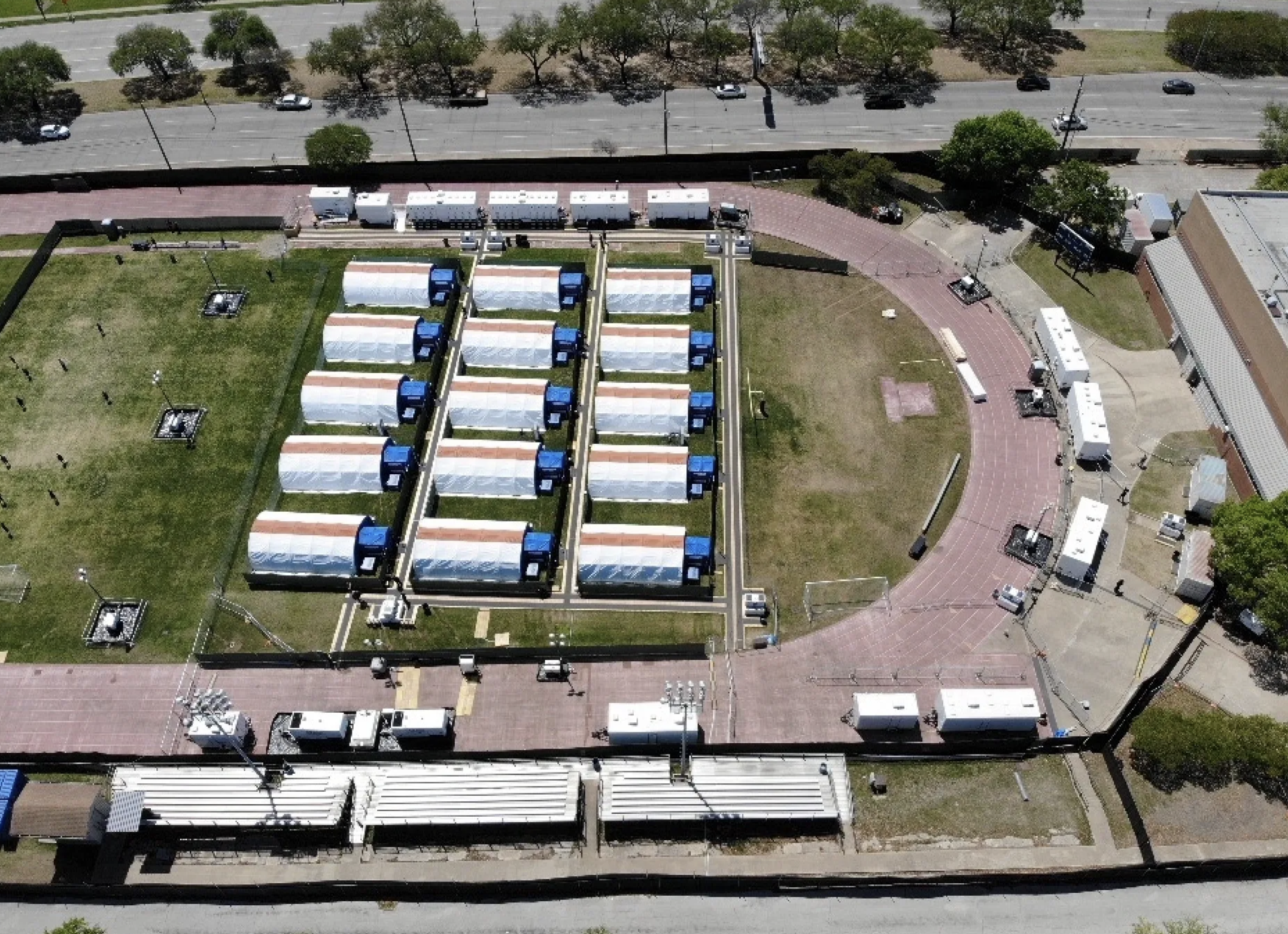 Dallas 2021 Cobb field operations aerial view
