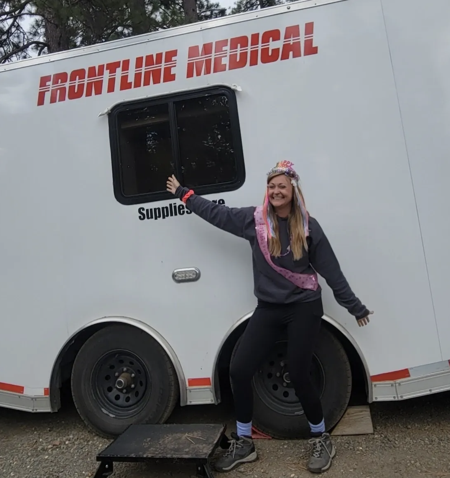Frontline Medical crew member at first fire