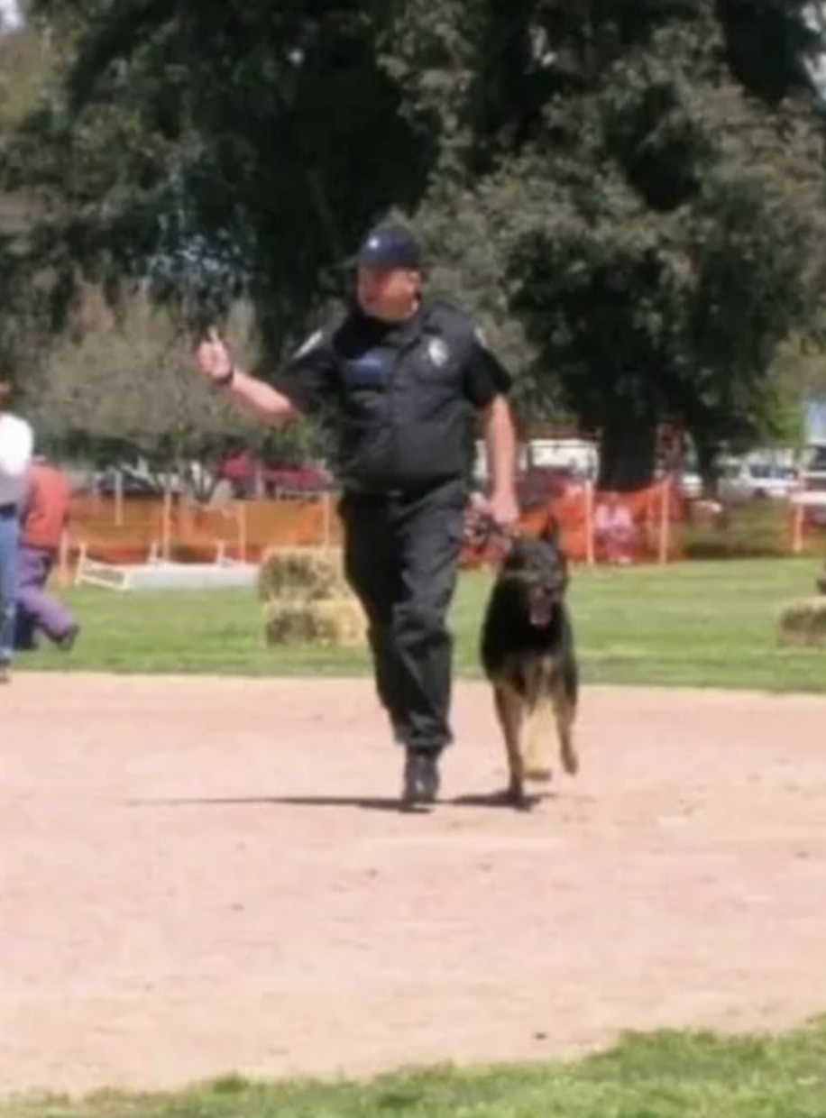 Rick Johnson with K9 partner